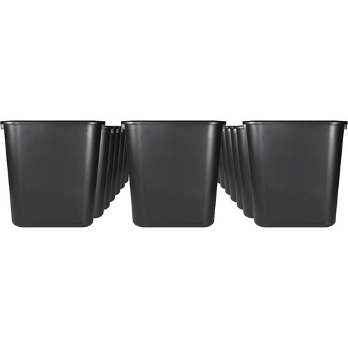 WASTEBASKET;RECT;28 QT;BK
